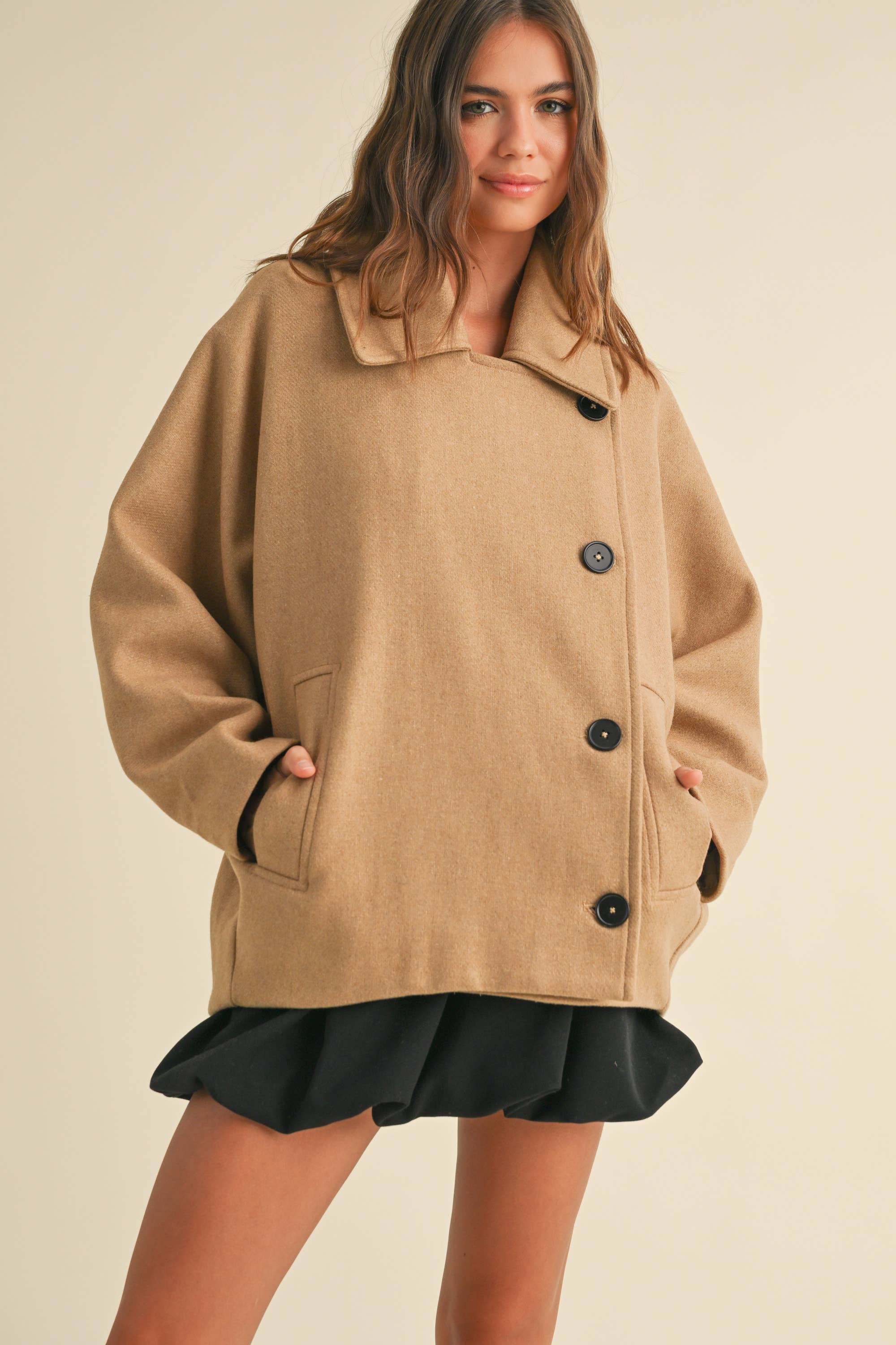 Cape Peacoat M L